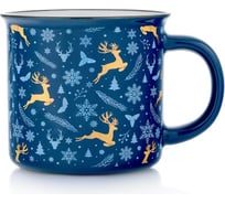 Кружка подарочная Walmer DEERS синяя 370 мл W37000946