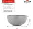 Миска Walmer NIAGARA 16 см серая W37001012 4