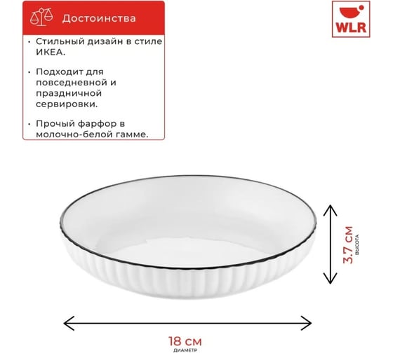 Тарелка Walmer MELODY 18 см 22702055