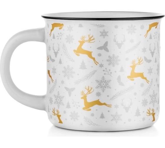Кружка подарочная Walmer DEERS белая 370 мл W37000947