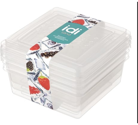 Комплект контейнеров для заморозки Idiland Asti квадратных 0.5л х 6 шт (бесцветный) 241104501/00