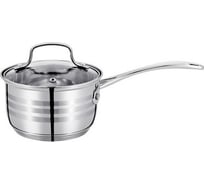Ковш Regent Inox со стеклянной крышкой 1.2 л 14x8 см нержавеющая сталь стекло Linea CINTURA 93-CIN-01