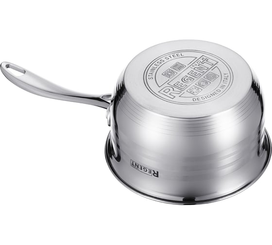Ковш Regent Inox со стеклянной крышкой 1.2 л 14x8 см нержавеющая сталь стекло Linea CINTURA 93-CIN-01
