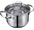 Кастрюля Regent Inox со стеклянной крышкой 3.1 л 18x12.5 см нержавеющая сталь стекло Linea CINTURA 93-CIN-03 1