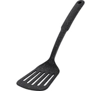 Лопатка кулинарная Regent Inox с прорезями 32x9 см Linea PUNTO NERO 93-BK2C-2