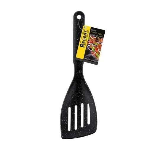 Лопатка кулинарная Regent Inox рыбная 28x8 см Linea PUNTO NERO 93-BK2C-11