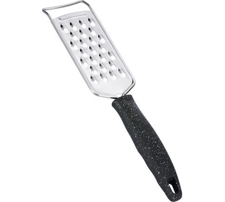 Терка для крупной стружки Regent Inox 26x5.5 см Linea PUNTO NERO 93-BK2C-18