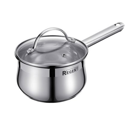 Ковш Regent Inox со стеклянной крышкой 1.8 л 16x9 см Linea MONICA 93-Mon-01