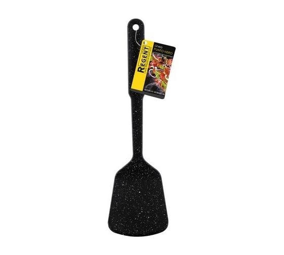 Лопатка кулинарная Regent Inox без прорезей 32x9 см Linea PUNTO NERO 93-BK2C-10
