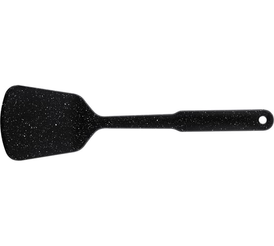 Лопатка кулинарная Regent Inox без прорезей 32x9 см Linea PUNTO NERO 93-BK2C-10