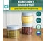 Комплект емкостей для сыпучих продуктов Idiland Modena 0.5 л х 3 шт., серый 241106035/03 3