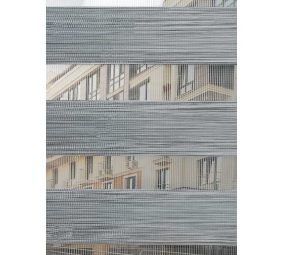 Рулонная штора LM DECOR День-Ночь LB 22-08 стальной, 48x160 см 2208048