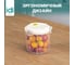 Комплект круглых контейнеров для продуктов Idiland Modena 0.7 л х 2 шт., с защелками, светло-бежевый 241104025/01 3
