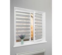 Рулонная штора LM DECOR День-Ночь LB 21-02 серый агат, 78x160 см 2102078