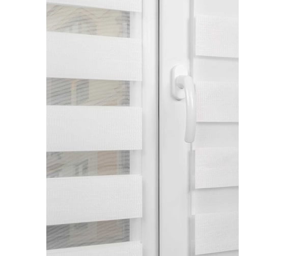 Рулонная штора LM DECOR День-Ночь LB 54-01 перламутровый, 78x160 см 5401078
