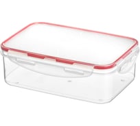 Комплект прямоугольных контейнеров для продуктов Idiland Modena 1.5 л х 2 шт., с защелками, бесцветный 241102606/03