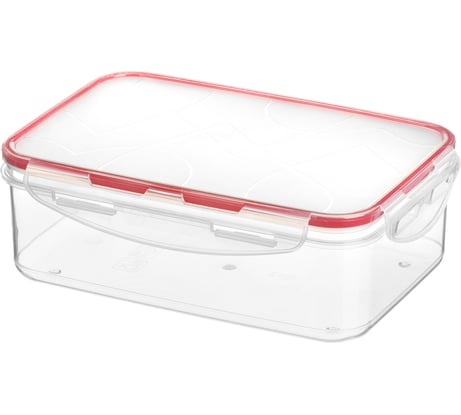 Комплект прямоугольных контейнеров для продуктов Idiland Modena 1.5 л х 2 шт., с защелками, бесцветный 241102606/03