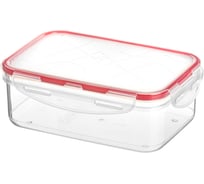 Комплект прямоугольных контейнеров для продуктов Idiland Modena 1 л х 2 шт., с защелками, бесцветный 241102406/03