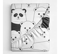 Простыня на резинке Ночь нежна Гамми осн. 70829-1, бязь 120 гр., 200x200x20, полоса новая 4660056201446