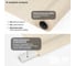 Рулонная штора LM DECOR LM 65-03 золотисто-белый, 180x185 см 6503180 6