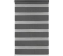 Рулонная штора LM DECOR День-Ночь LB 11-10 графитовый, 130x170 см 1110130