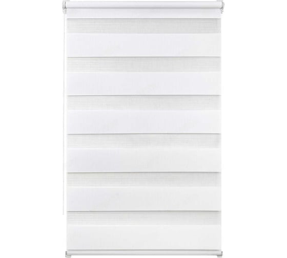 Рулонная штора LM DECOR День-Ночь LB 11-13 белоснежный, 150x170 см 1113150