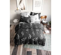 Комплект постельного белья Ночь нежна Багира 70305-1+70306-1 бязь, 120 г, 2 спальное, евро, 70x70 см, стандарт 4660056148161