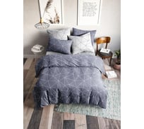 Комплект постельного белья Ночь нежна Грань (сер.) 7352-2+7353-1 поплин, евро, 70x70 см, стандарт 4650093375552