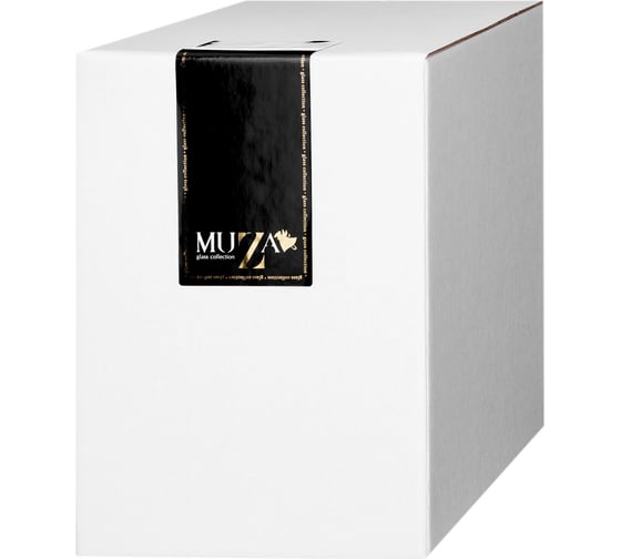 Ваза Muza MODERN CYLINDER SMOKY/ GOLD 25 см 380-911