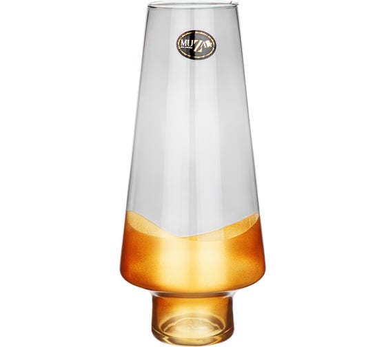 Ваза Muza MODERN GALA SMOKY/ GOLD 30 см 380-907