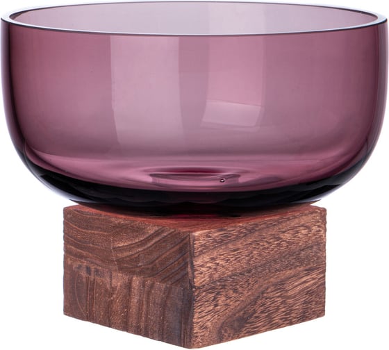 Ваза Bronco WOODY PURPLE 20x20x16 см 694-075