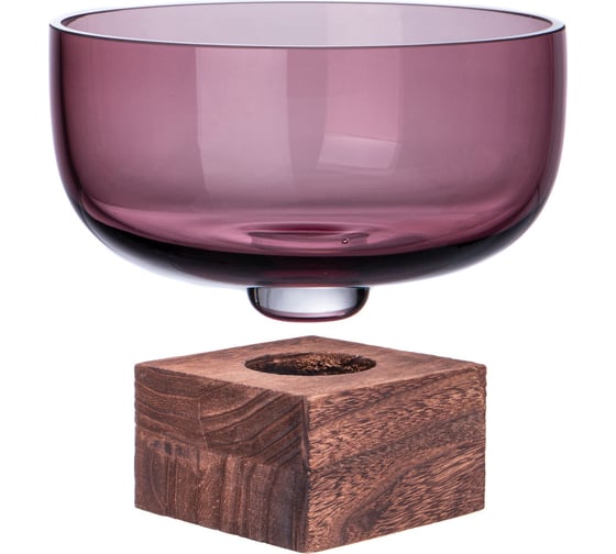 Ваза Bronco WOODY PURPLE 20x20x16 см 694-075