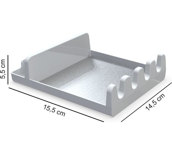 Подставка для крышек PRIMANOVA 15.5x14.5x5.5, ложек, поварешек, пластик, сталь, серый M-E86-07