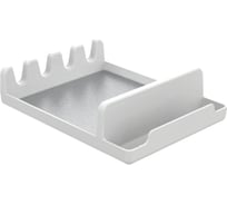 Подставка для крышек PRIMANOVA 15.5x14.5x5.5, ложек, поварешек, пластик, сталь, белый M-E86-01