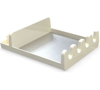 Подставка для крышек PRIMANOVA 15.5x14.5x5.5, ложек, поварешек, пластик, сталь, бежевый M-E86-09