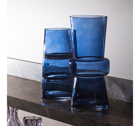 Ваза Bronco GLORY BLUE 14x29 см 698-107