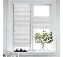 Плиссе натяжного типа Эскар Принт, белый, 68x170 см 140701068