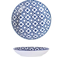 Тарелка Homium Kitchen Japanese Collection, Очарование, диаметр 20 см, синий/белый plategzhel05