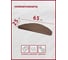 Коврик для лестницы Profiflooring 65x25 см, коричневый, интерьерный 61945 6
