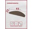 Коврик для лестницы Profiflooring 65x25 см, коричневый, интерьерный 59937 6