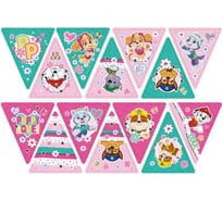 Гирлянда поздравительная ND Play Щенячий патруль Персонажи флажки для девочек 294989