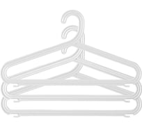 Набор вешалок Архимед плоских 3шт белые Р2914НС3БЕЛ