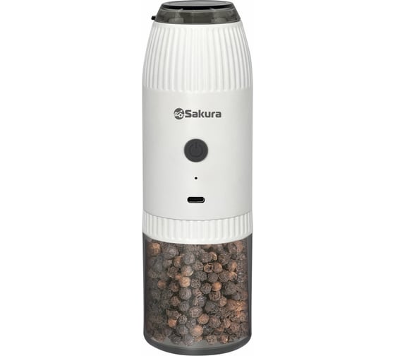 Перцемолка Sakura SA-6672W гравитац. аккум. Li-Ion USB РТ-00070859