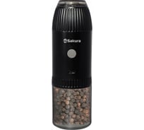 Перцемолка SA-6672BK гравитац аккум Li-Ion USB Sakura РТ-00070858