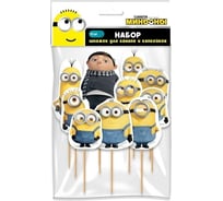 Набор шпажек для канапе и капкейков ND Play Minions 2 12 шт., 3D дизайн 287110