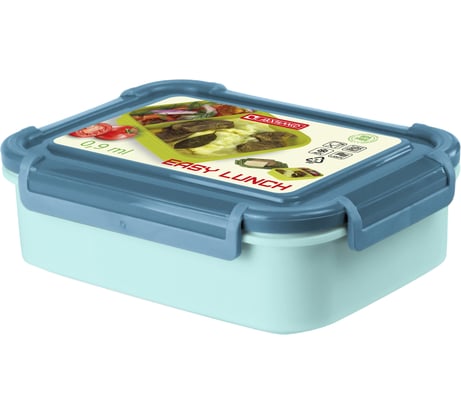 Герметичный ланч-бокс Архимед 0.9 л, секционный, голубой Р2215ГОЛ