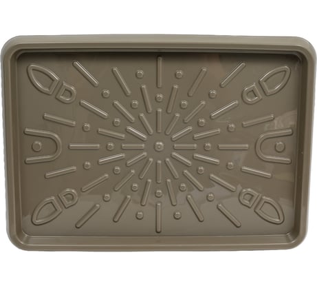 Лоток для обуви Архимед 53.5x38x4 см, коричневый Р1212Кор
