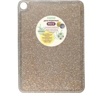 Доска разделочная Архимед GOLD MINERAL 38x28x0,6 см, белая Р2196БЗ
