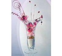 Малая ваза Никольский завод светотехнического стекла Лотос высота 29 см, диаметр 17 см 058781