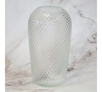 Ваза с декоративной текстурой Никольский завод светотехнического стекла СОФИЯ средняя, диаметр 145 мм, высота 248 мм 068231
